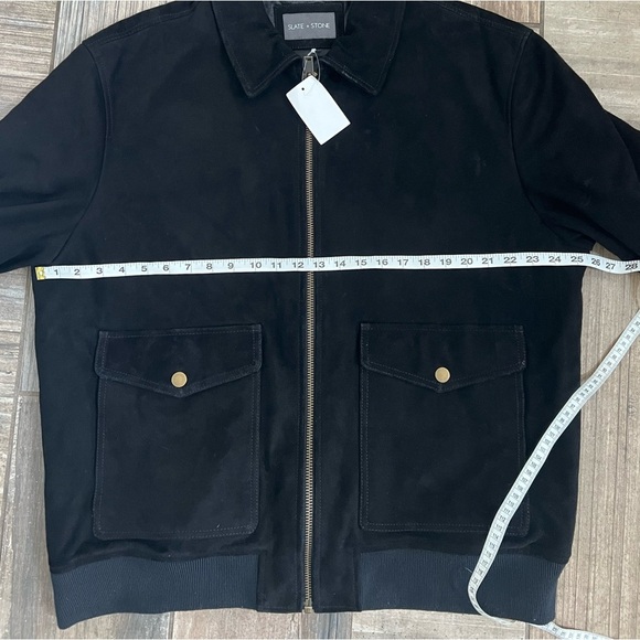 SLATE AND STONE Suede Bomber Jacket size XL - Picture 11 of 12